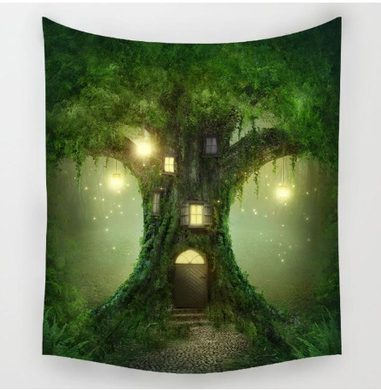 Best tree house wall tapestry