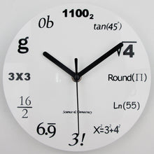 Load image into Gallery viewer, Mathematical formula wall clock