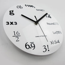 Load image into Gallery viewer, Mathematical formula wall clock