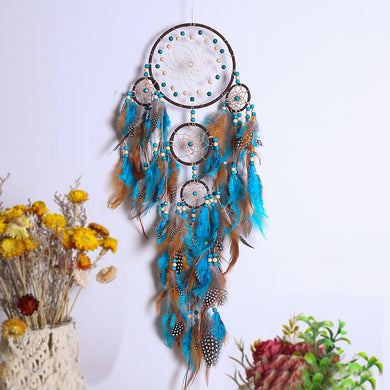 Five Ring Feather Dream Catcher