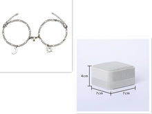 Load image into Gallery viewer, Stainless Steel Sun And Moon Bracelet  Magnet Bracelet set