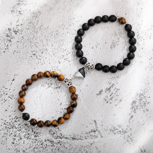 A Pair Of Magnetic Couple Bracelets