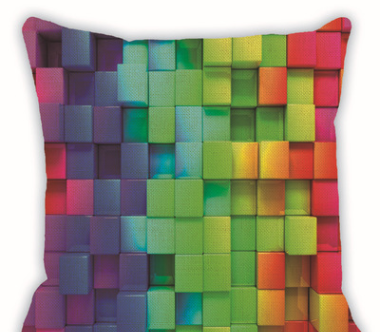 Colorful decorative pillow