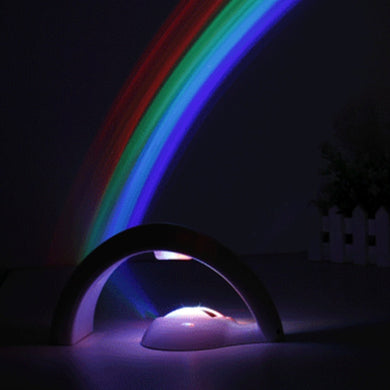 LED Rainbow Projection Night Lamp