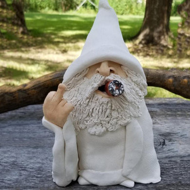 White Garden Gnome