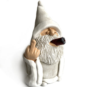 White Garden Gnome