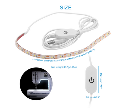 Sewing machine light strip