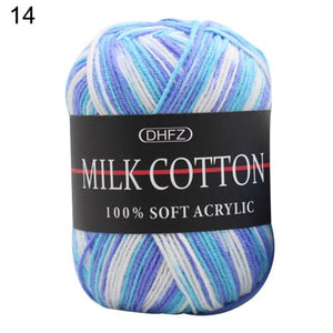 3-ply dyed milk cotton wool