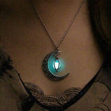 Load image into Gallery viewer, Crescent Moon Glow Necklace