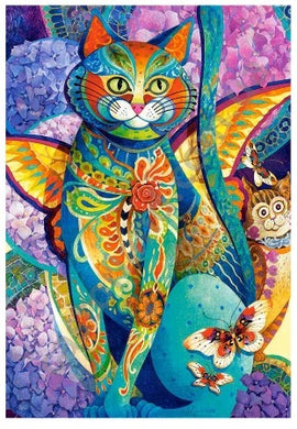DIY- Diamond embroidery kit- Colorful Cat