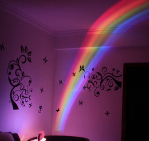 LED Rainbow Projection Night Lamp