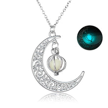 Load image into Gallery viewer, Crescent Moon Glow Necklace