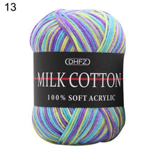 Load image into Gallery viewer, 3-ply dyed milk cotton wool