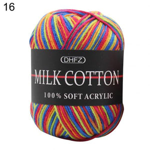 3-ply dyed milk cotton wool