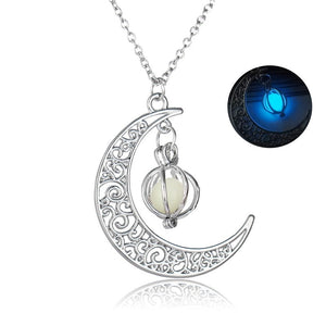 Crescent Moon Glow Necklace